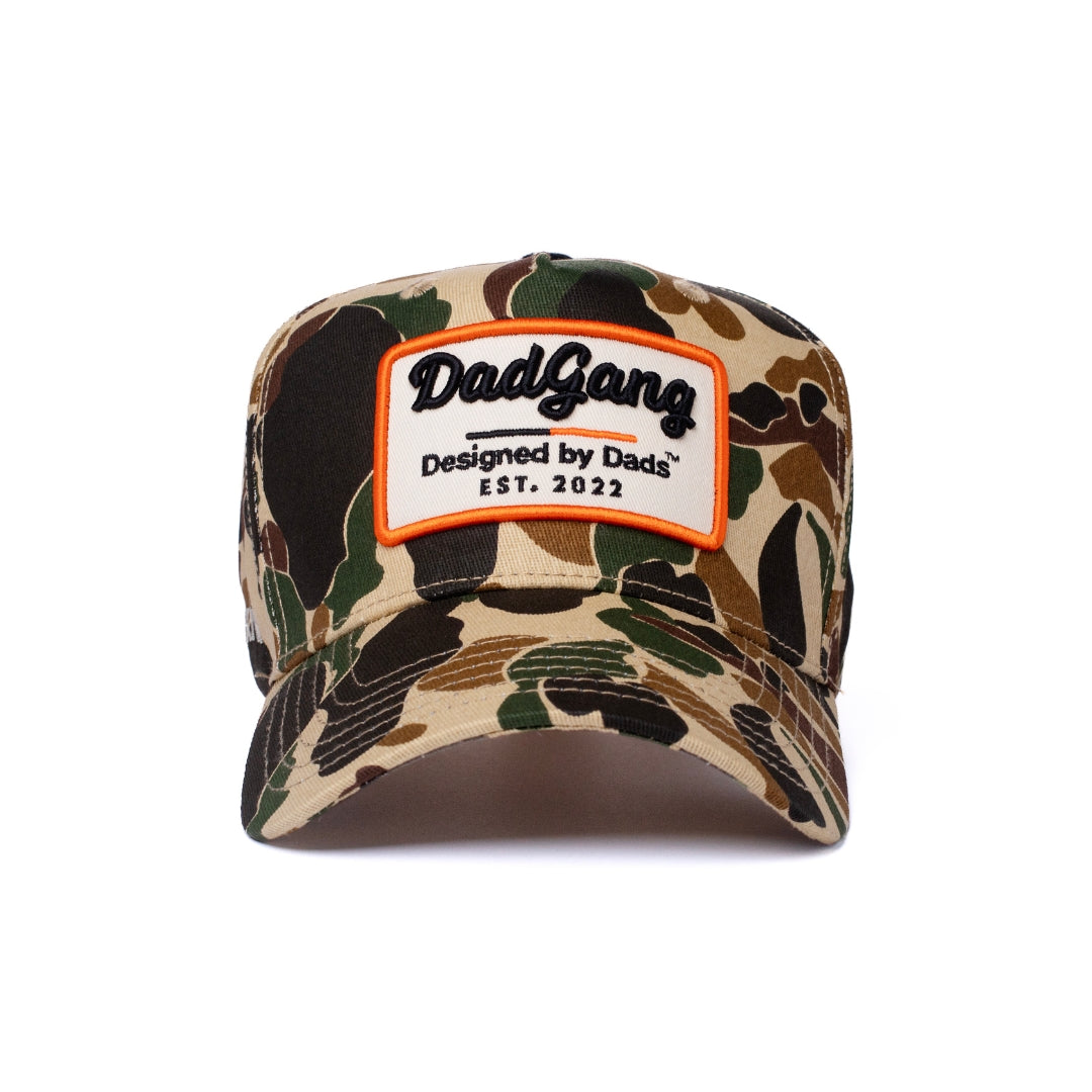 The Garage Hat - Duck Camo/Orange