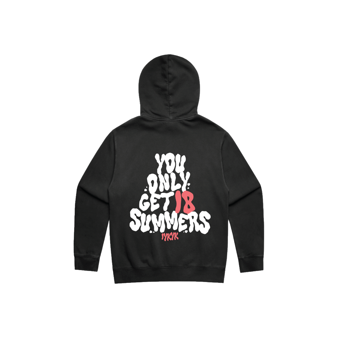 DG Hoodie - Time Flies Faded Black