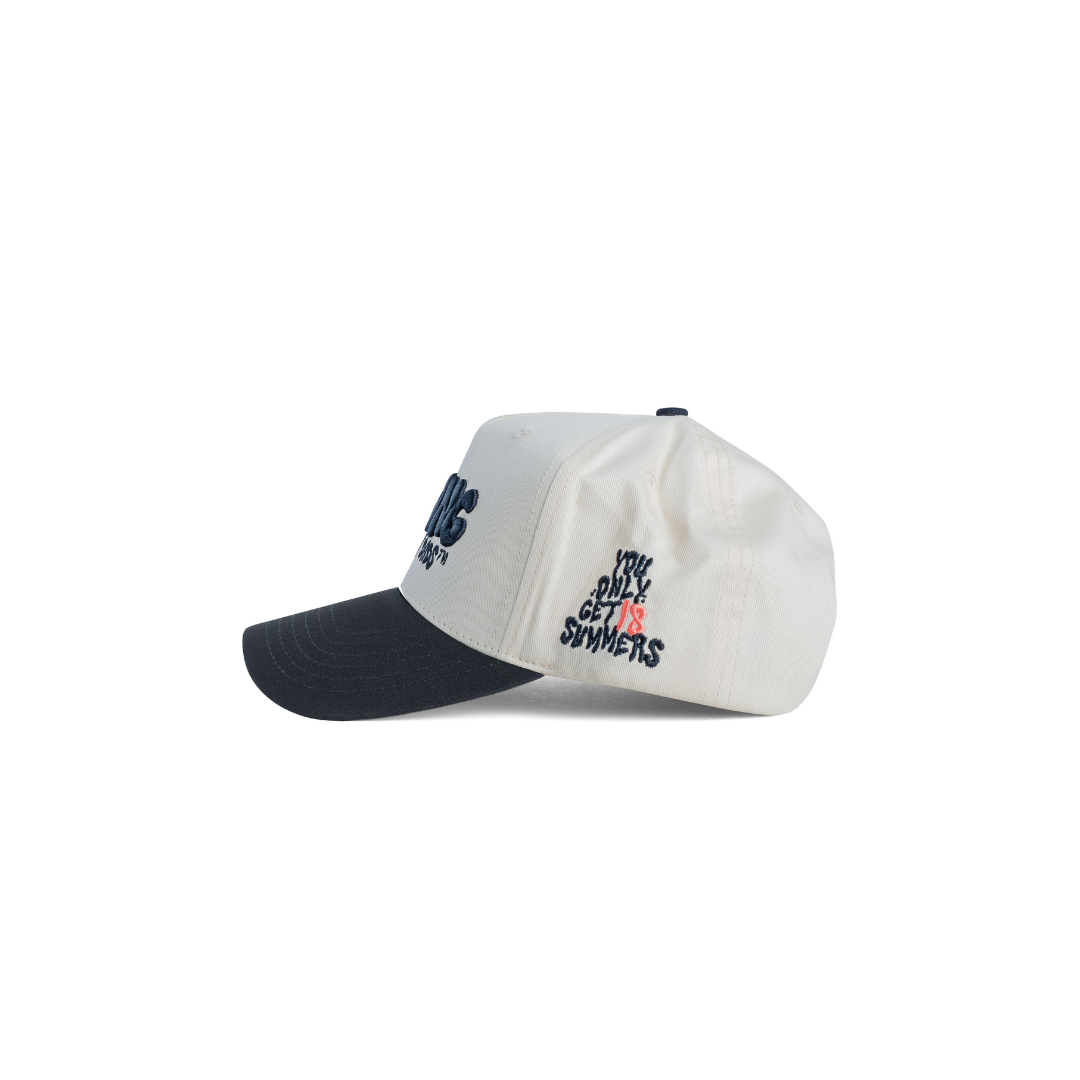 Time Flies Hat - Cream