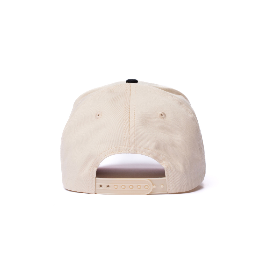 Dad on Fire - Cream w/ Black Brim