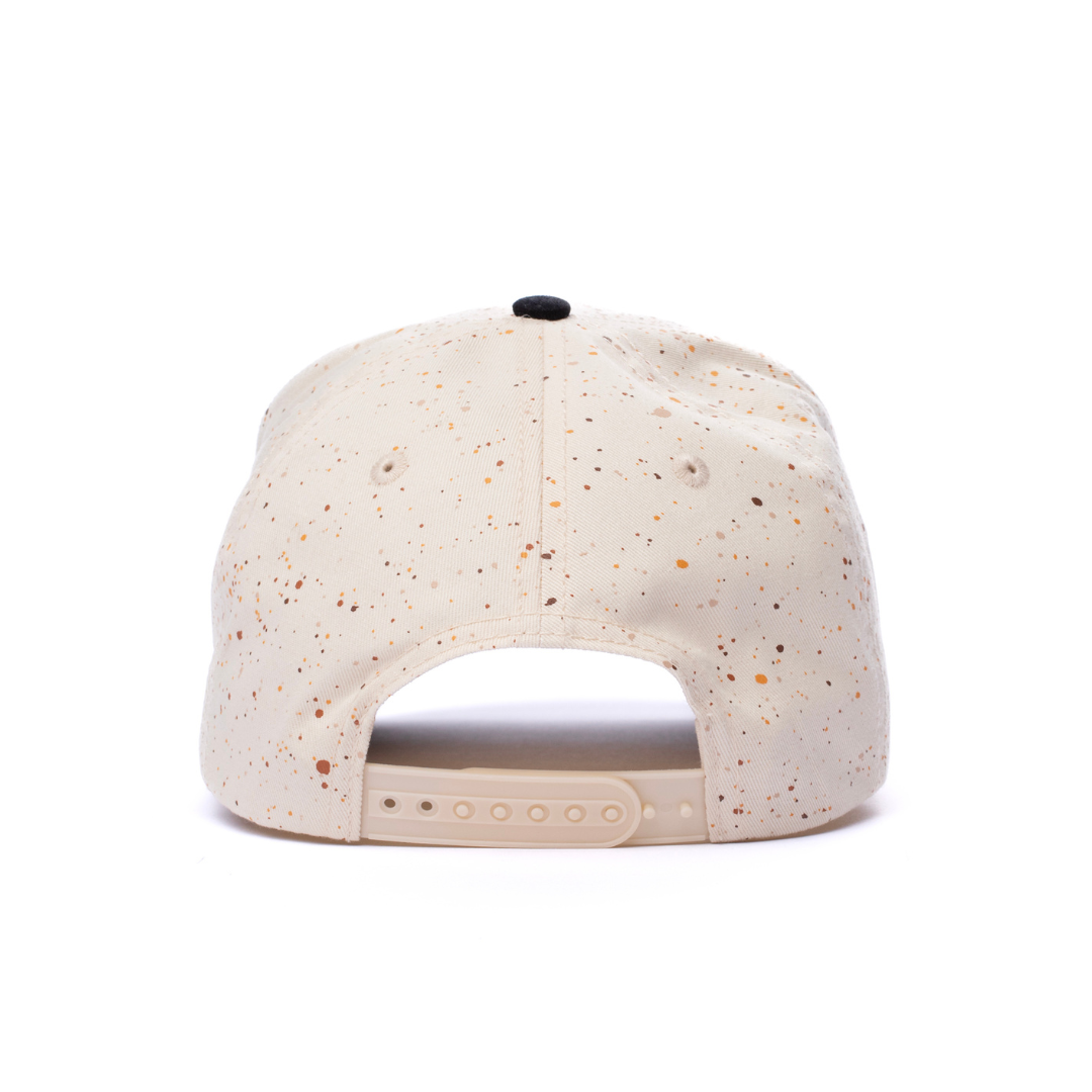 Brick Splatter Logo Hat (Cream/Black)