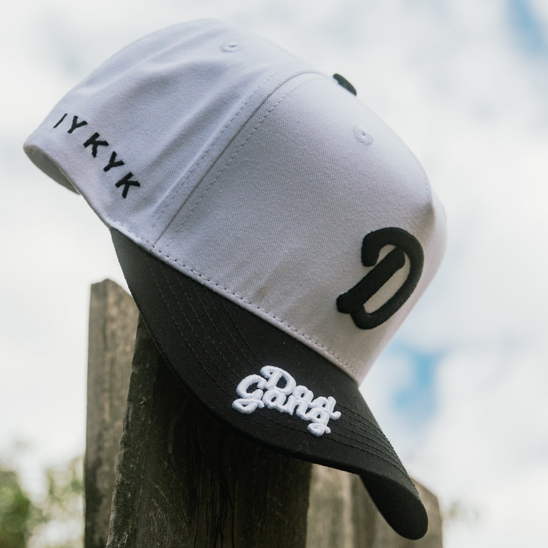 On The Brim - White/Black Logo