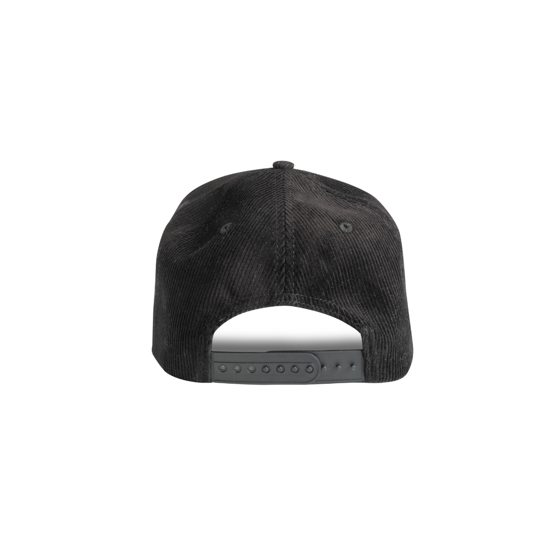 CORDADROY Black DG Logo Snapback