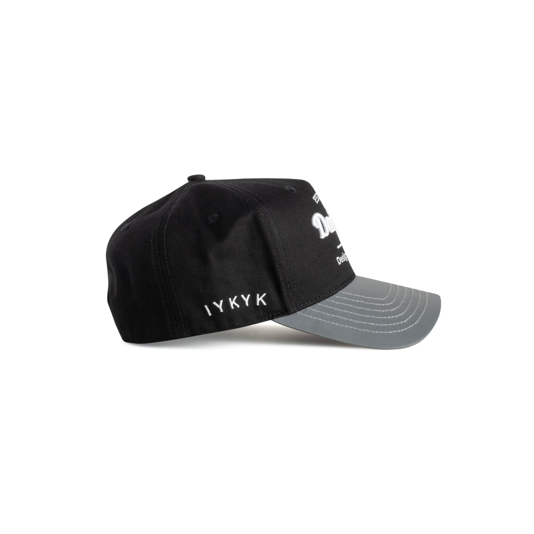 Reflective Bill Black/Silver Horsepower