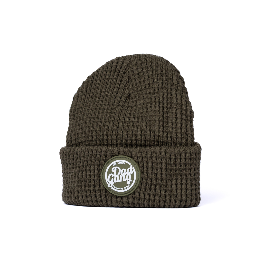 Dad Gang Beanie Box (Black and Olive) 2 Pack