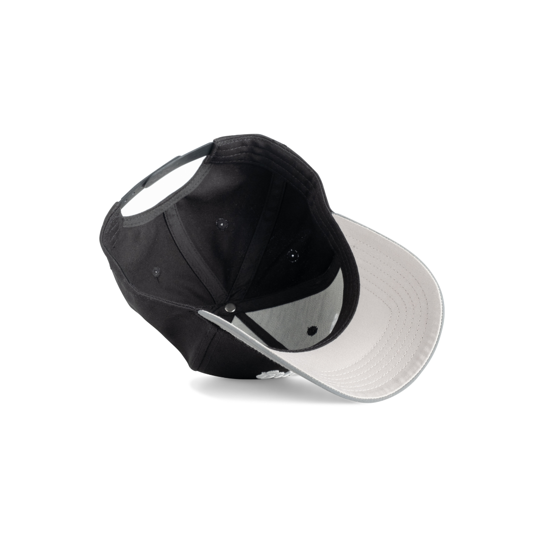 Reflective Bill Black/Silver Horsepower