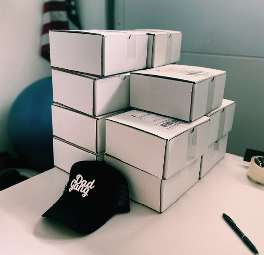 dadgang hat with our first few orders