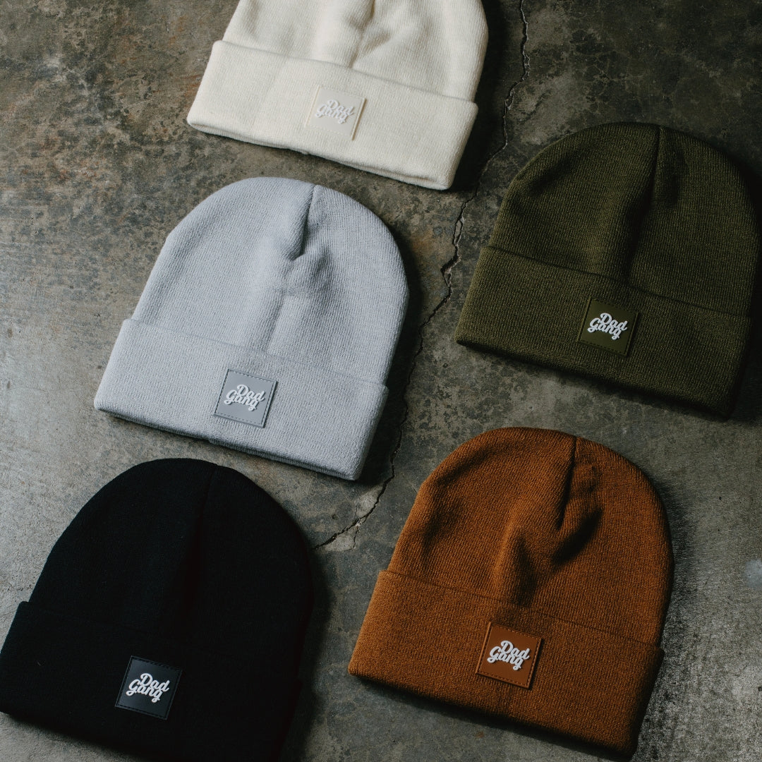 Dad Gang Logo Breanie - Gray