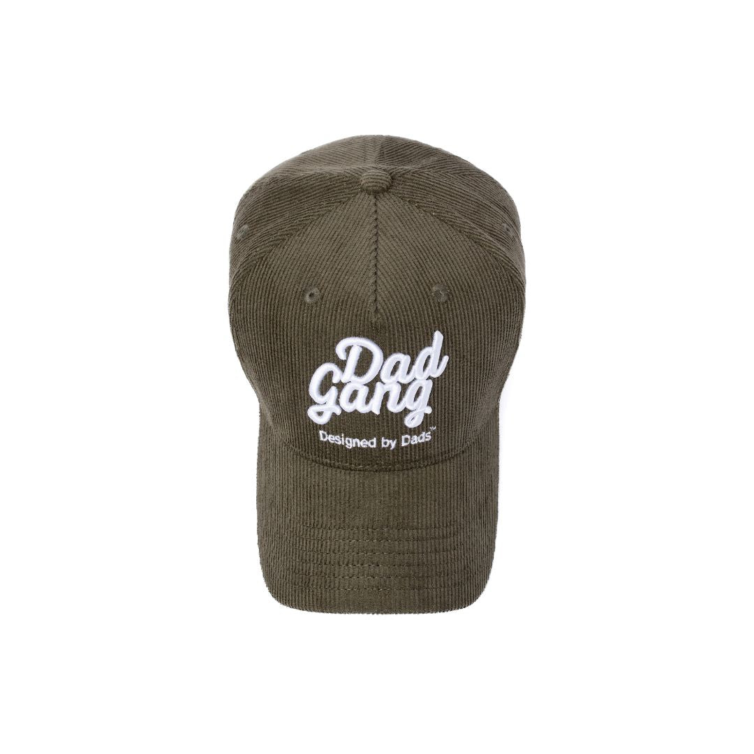 CORDADROY LOGO - Olive/White