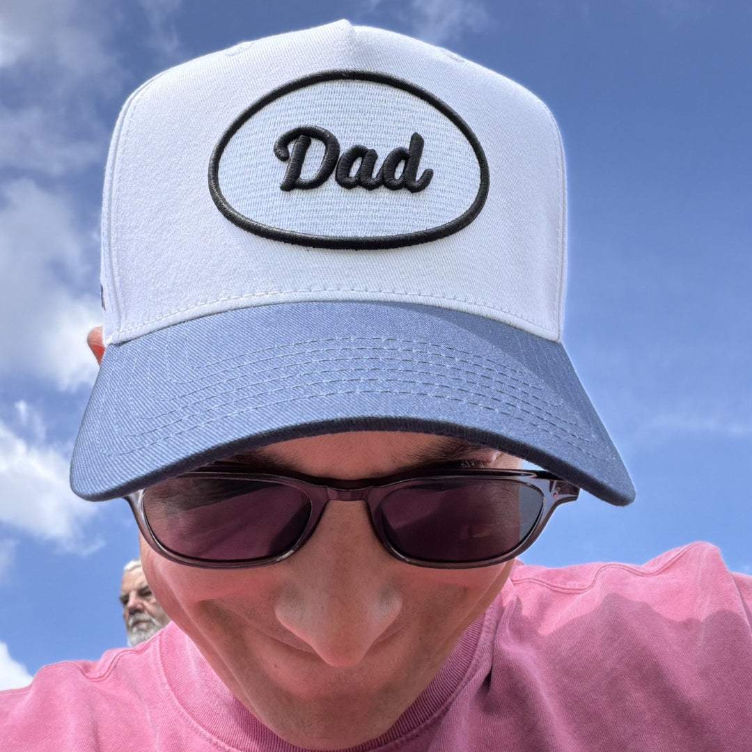 Just Dad - White/Navy