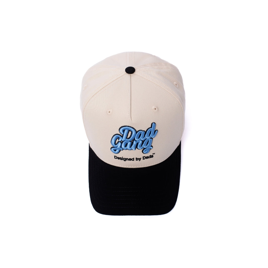 Dad Gang Logo Hat - Blue & Cream