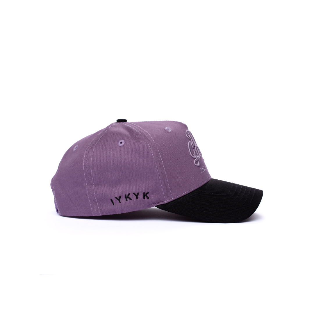 Purp on Purp Dad Gang Logo Hat