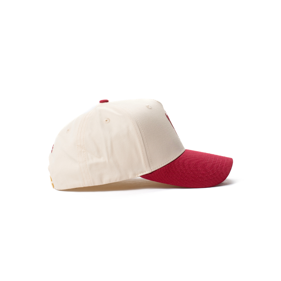 ASU Mascot Snapback Cream & Maroon