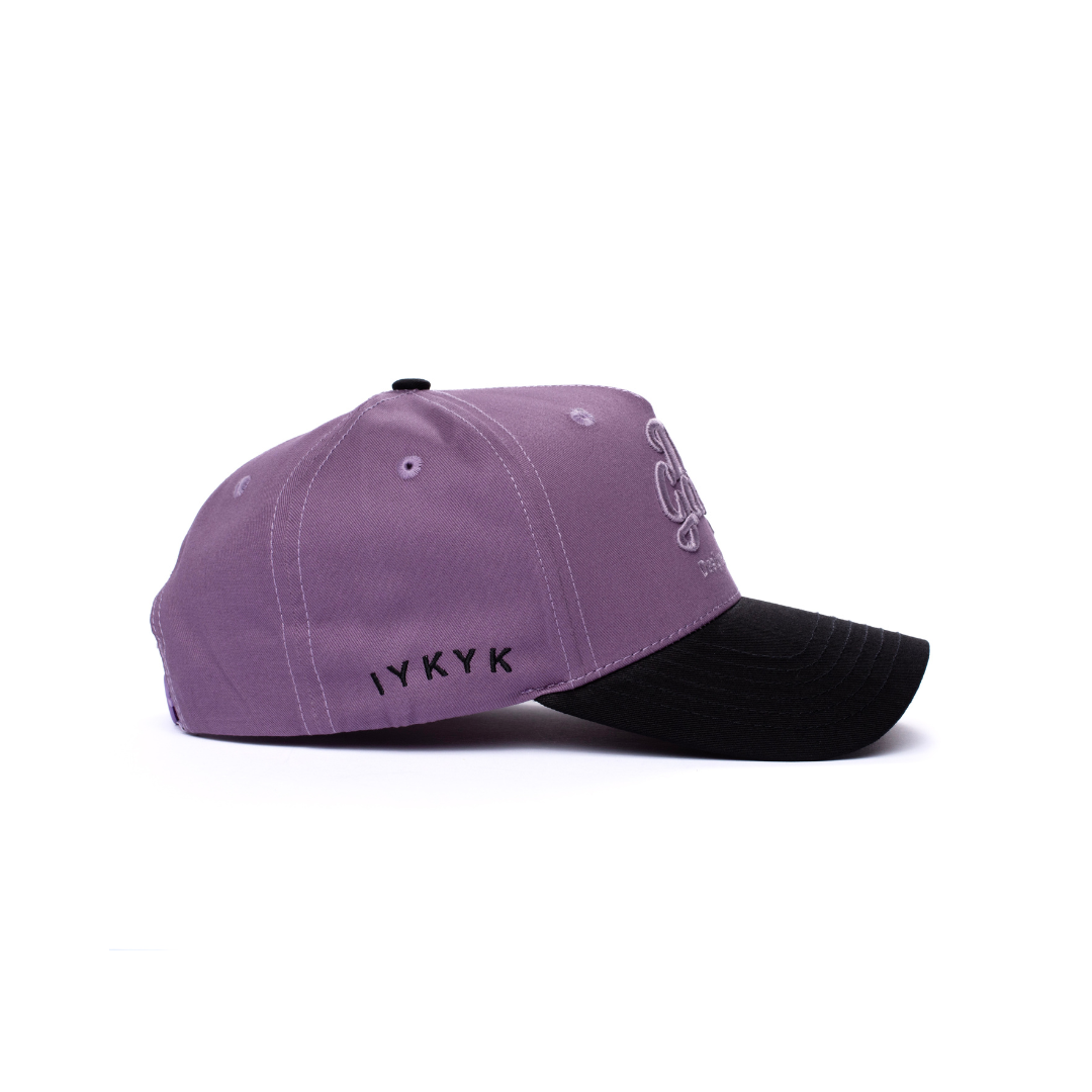 Purp on Purp Dad Gang Logo Hat