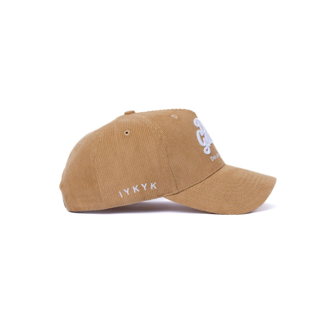 CORDADROY LOGO - Tan/White