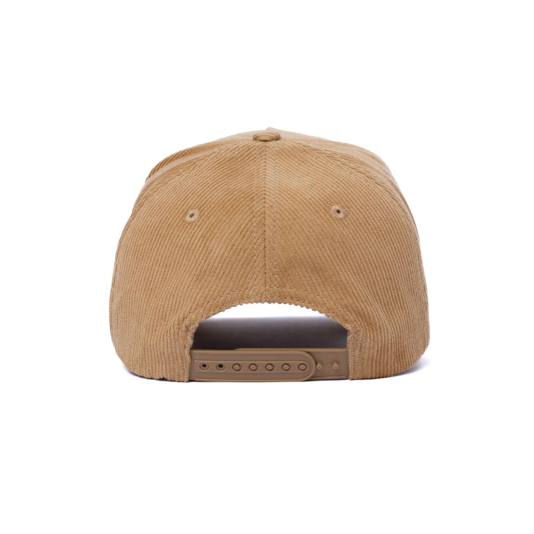 CORDADROY LOGO - Tan/White
