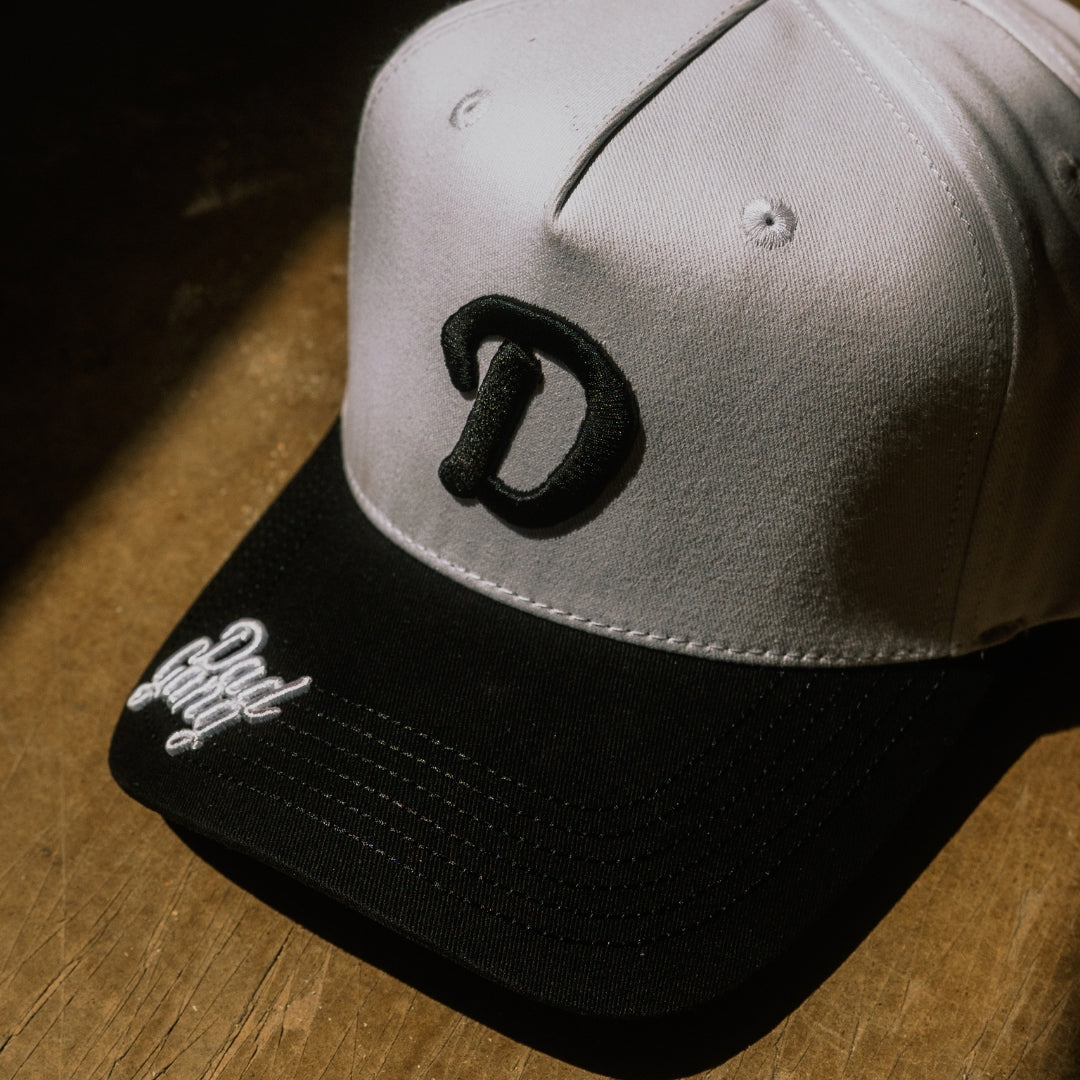 On The Brim - White/Black Logo