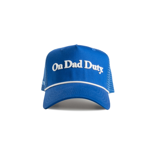 "On Dad Duty" Blue Trucker Hat