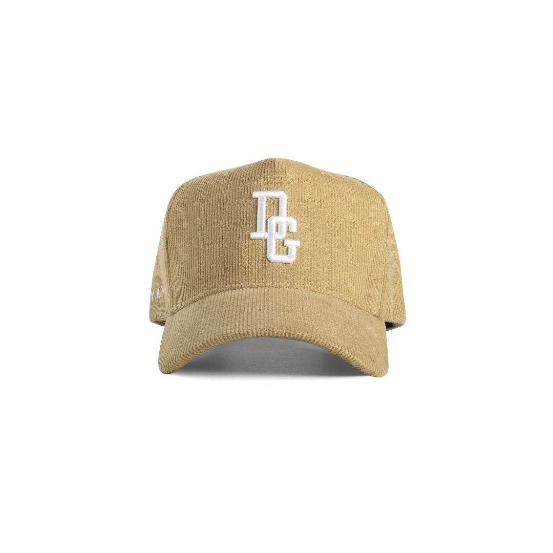 CORDADROY Tan DG Logo Snapback
