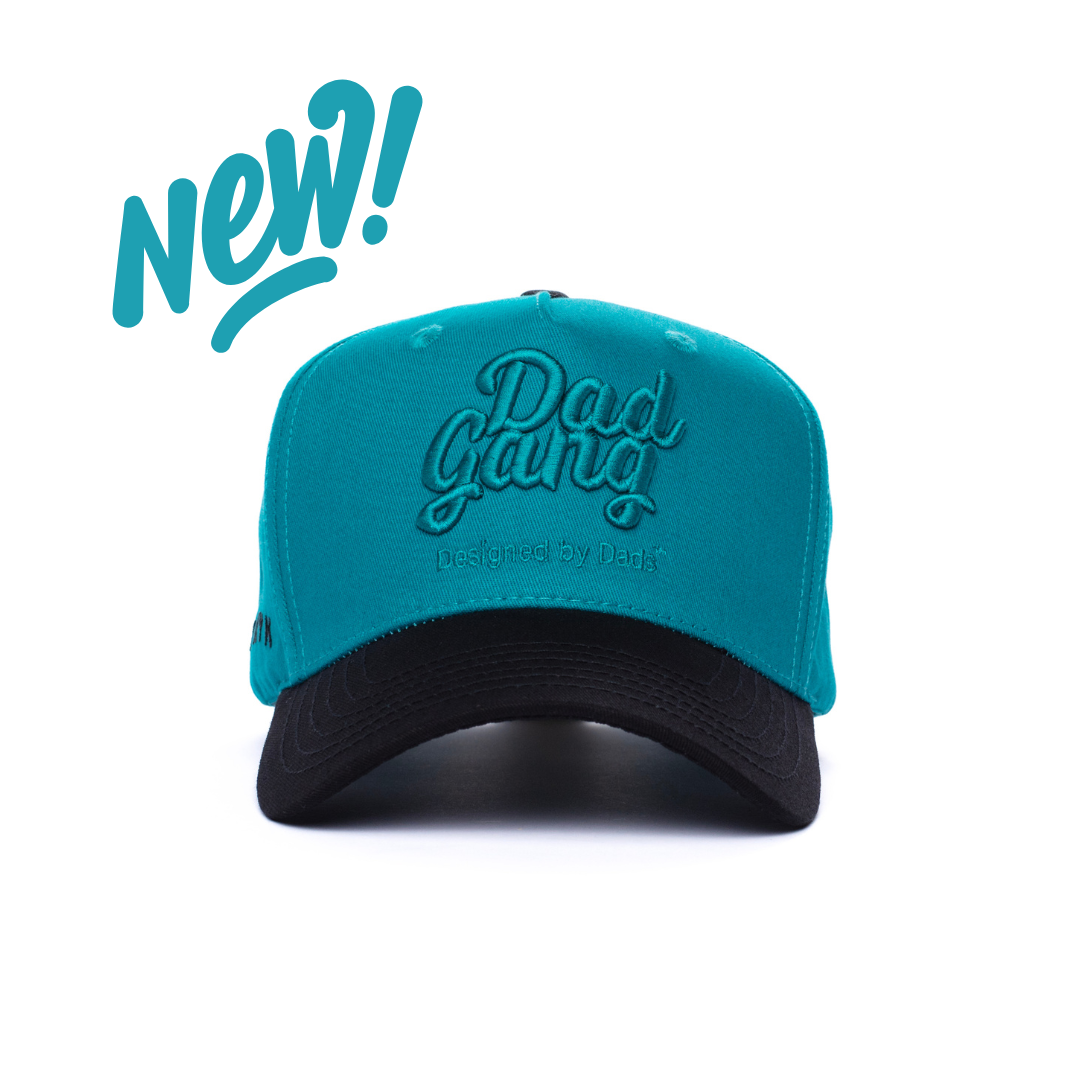 Teal on Teal Dad Gang Logo Hat