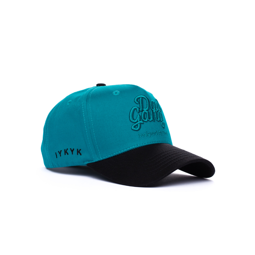 Teal on Teal Dad Gang Logo Hat