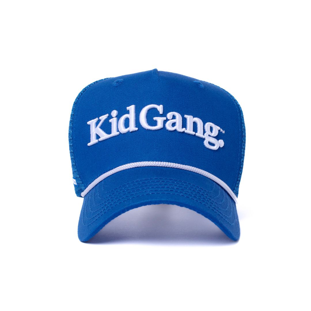 Kid Gang Wordmark - Blue Trucker