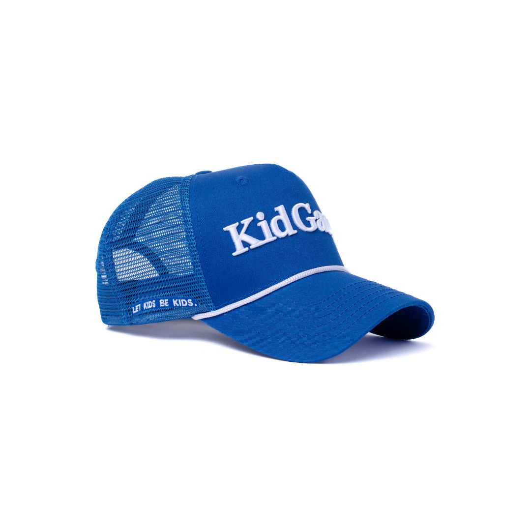 Kid Gang Wordmark - Blue Trucker