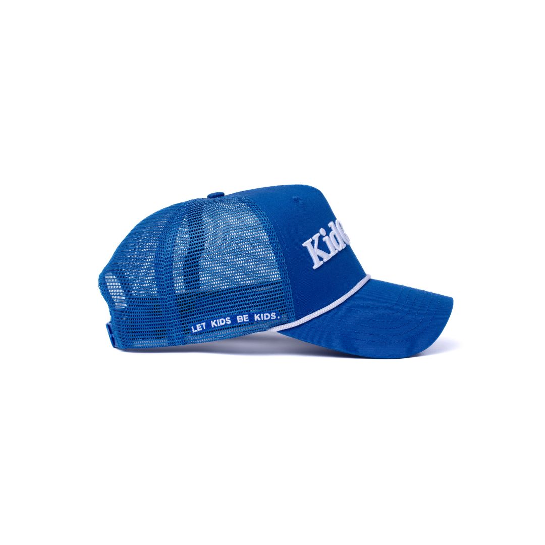 Kid Gang Wordmark - Blue Trucker