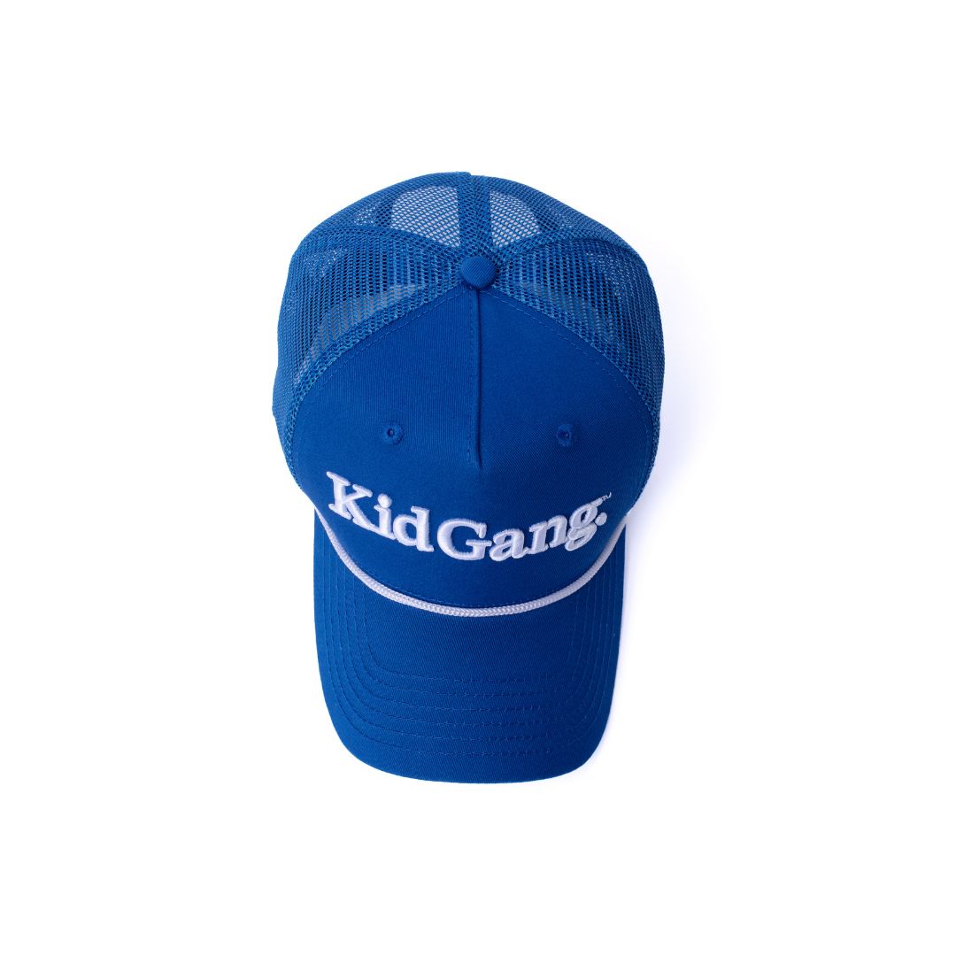 Kid Gang Wordmark - Blue Trucker