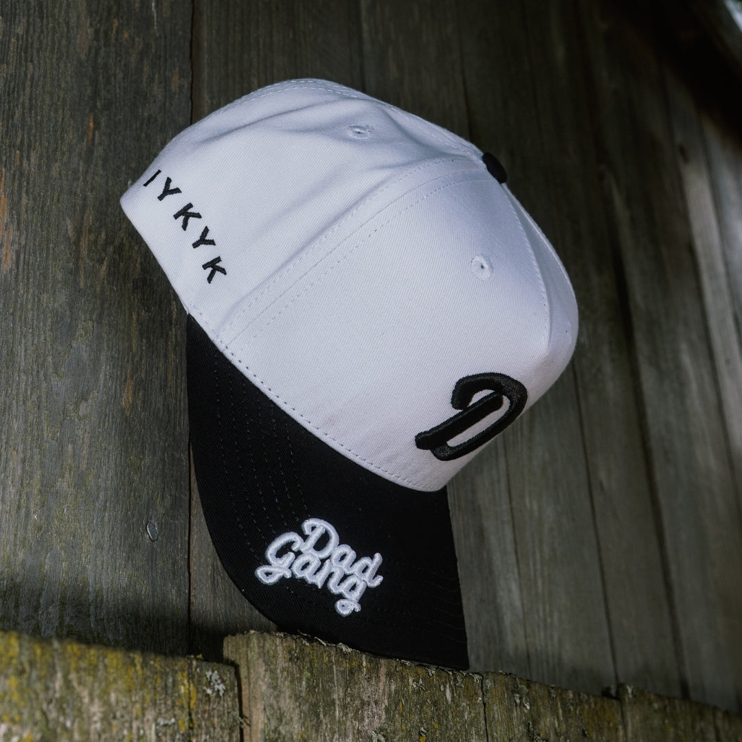 On The Brim - White/Black Logo