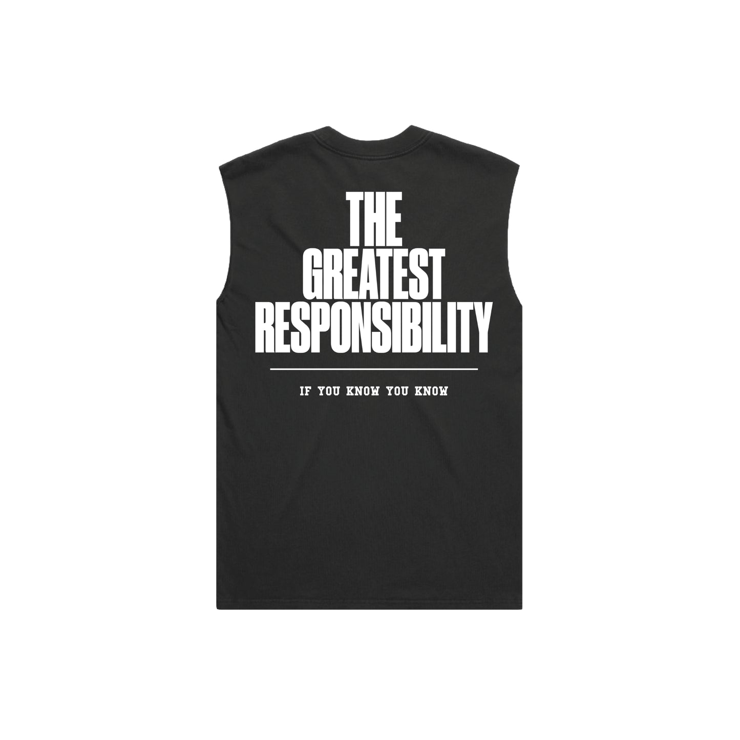 DG Tank - The Greatest Responsibility | Faded Black