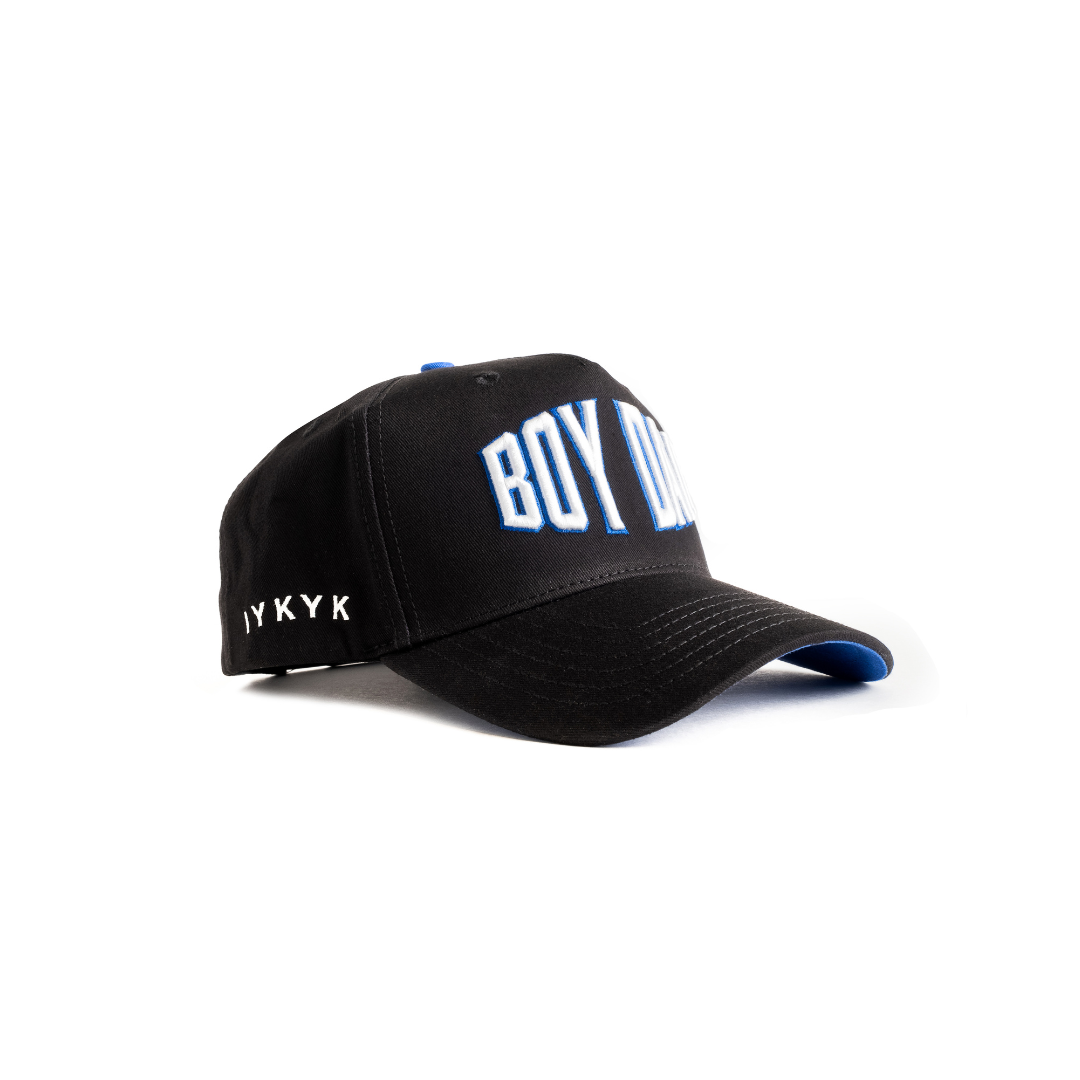 Boy Dad Hat Black Regular Fits Up to Size 7 and 3 4