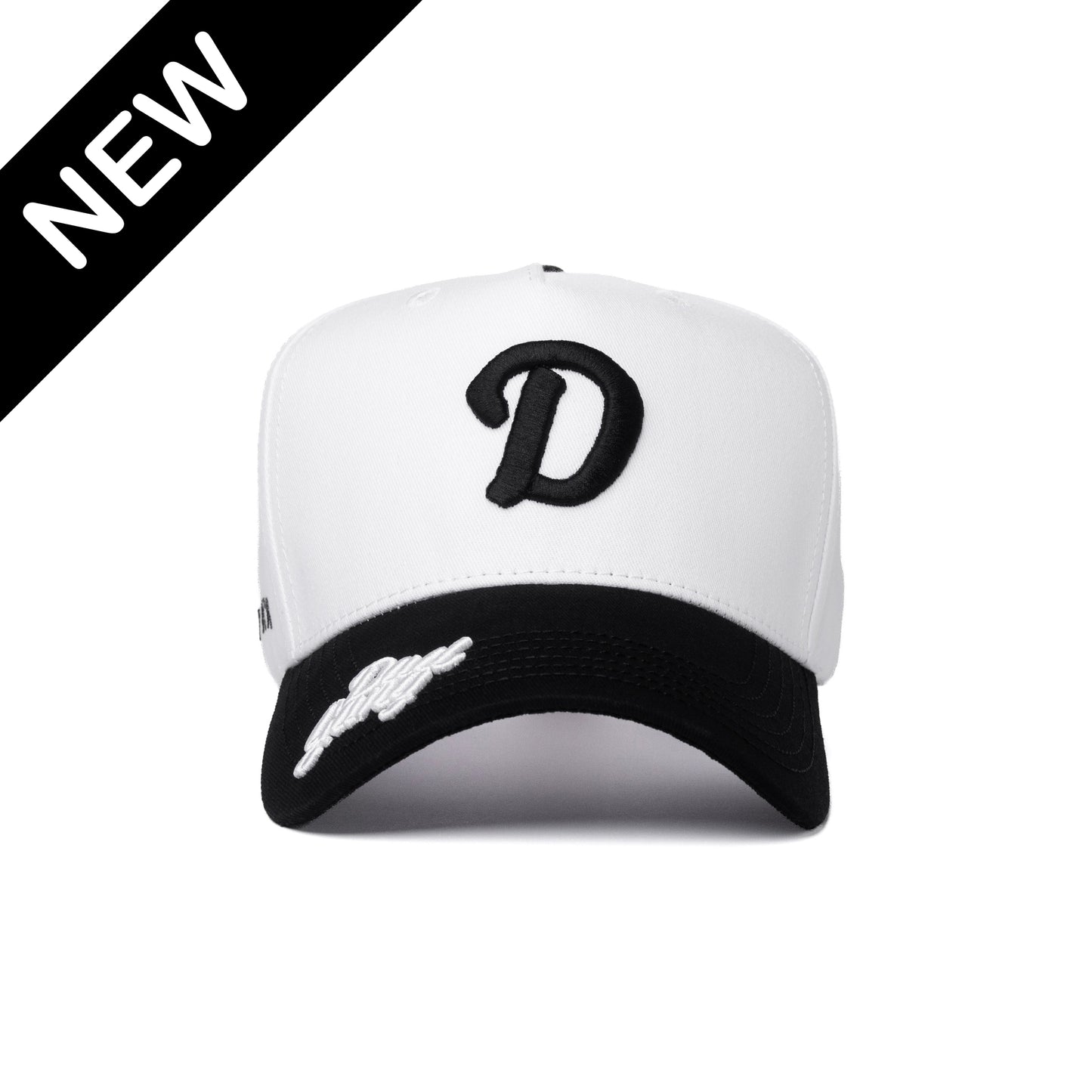On The Brim - White/Black Logo