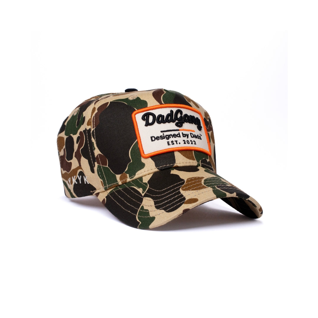 The Garage Hat - Duck Camo/Orange