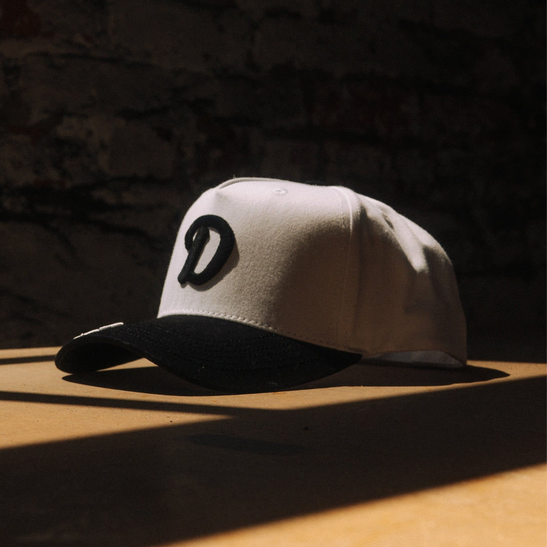 On The Brim - White/Black Logo