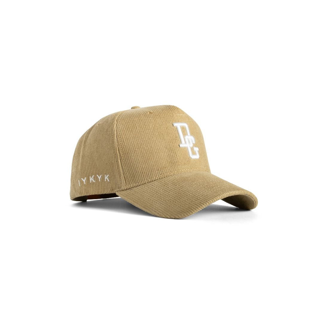 CORDADROY Tan DG Logo Snapback