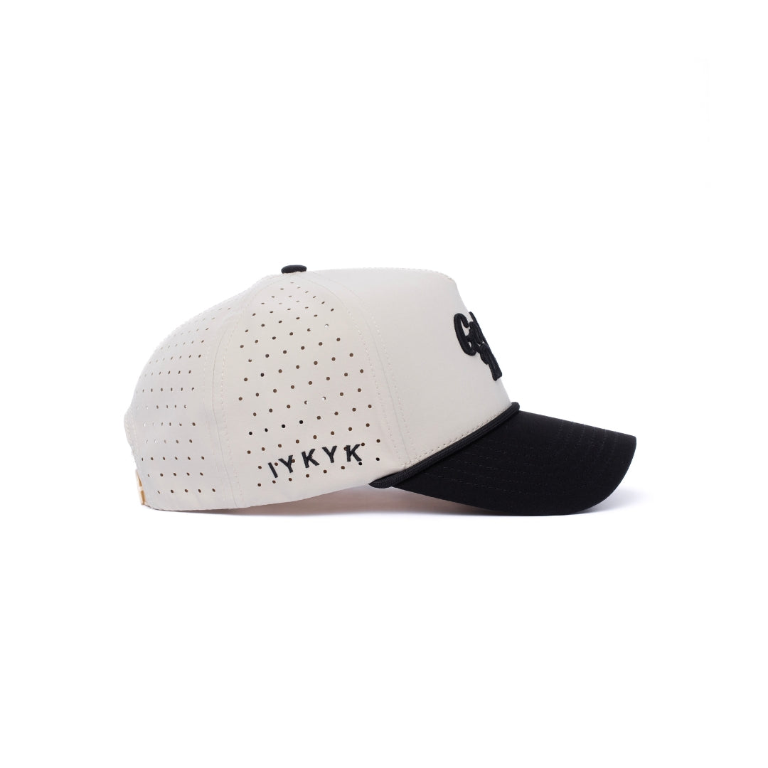 Golfin' Dad Hat - Cream/Black