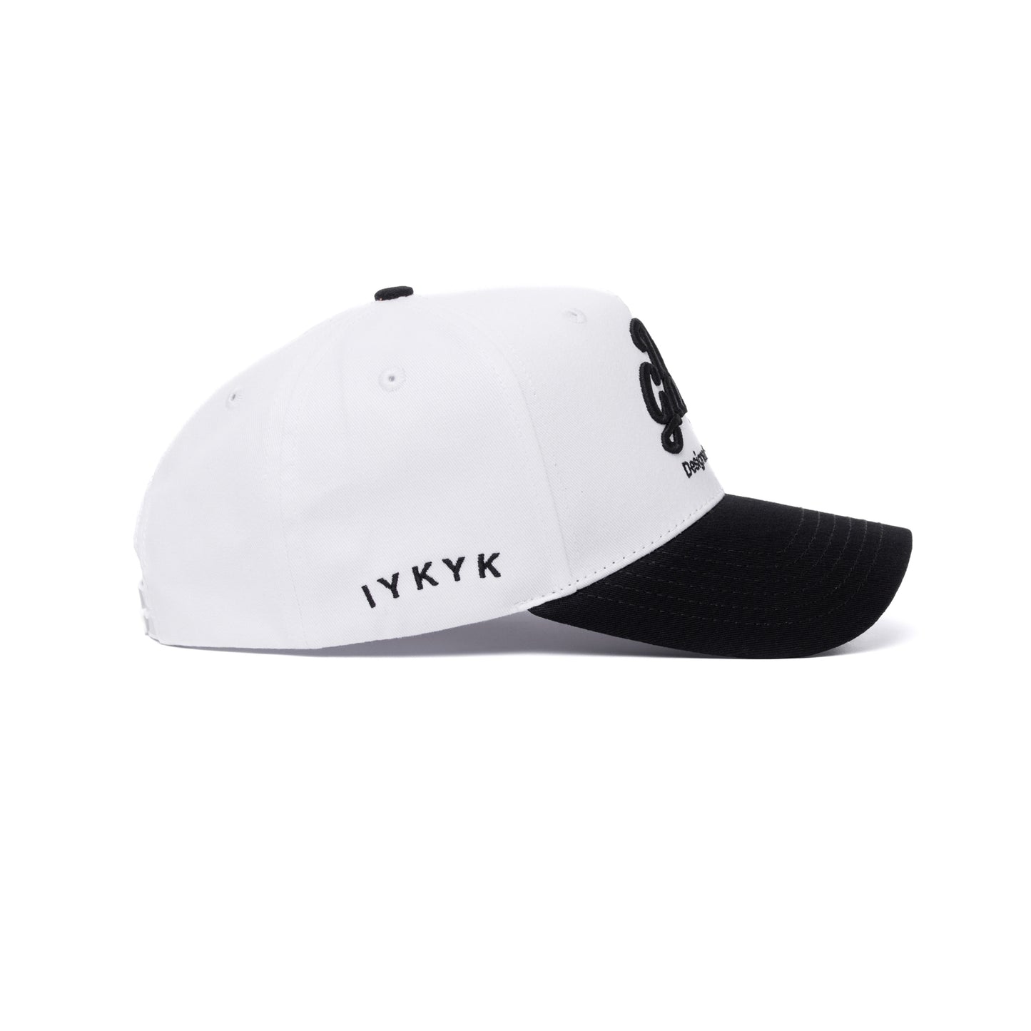 White & Black Logo Hat