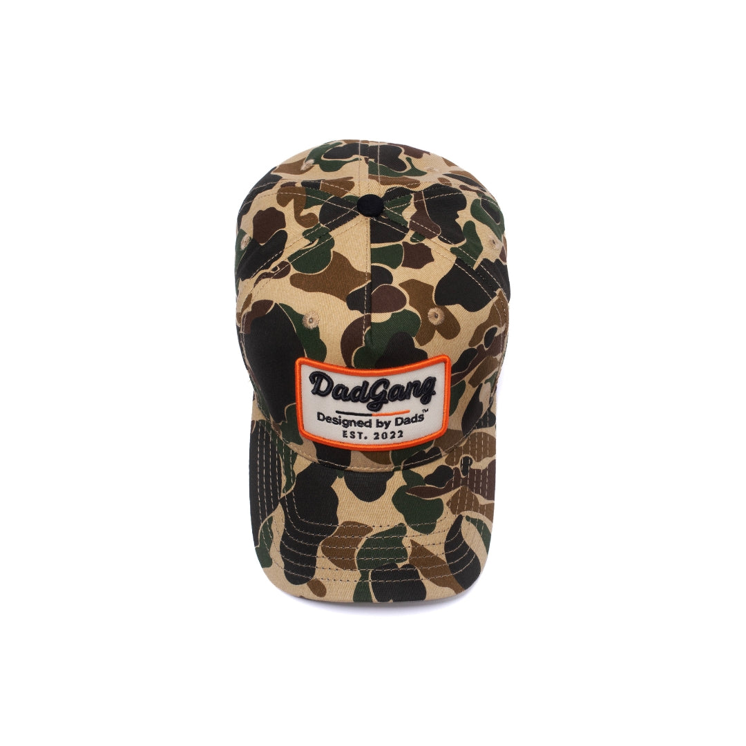 The Garage Hat - Duck Camo/Orange