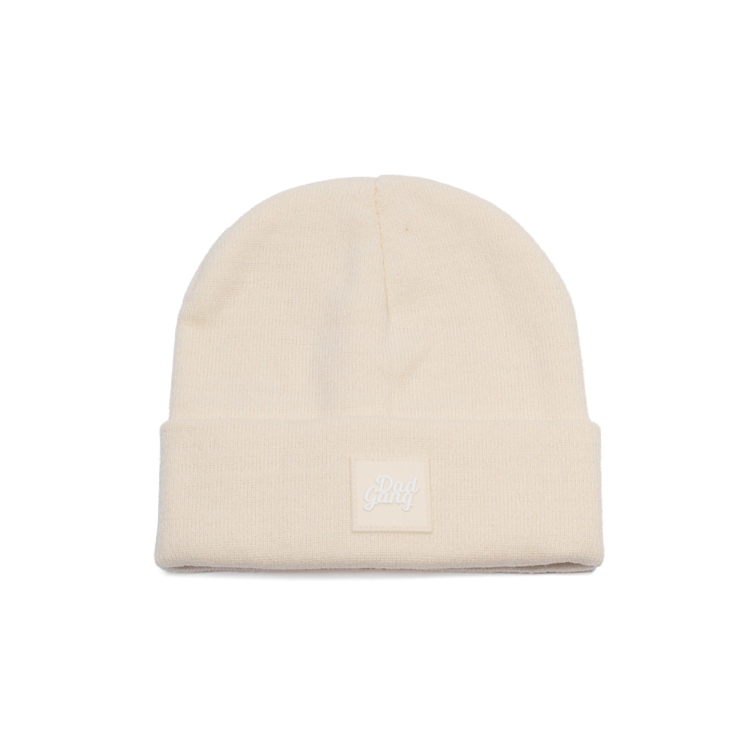 Dad Gang Logo Beanie - Cream