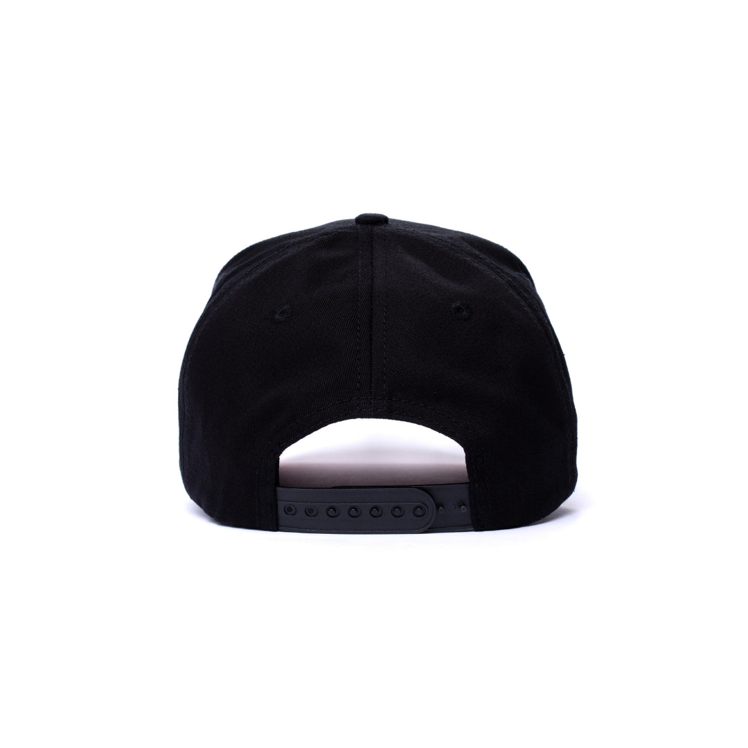 Dad on Fire - Black w/ Black Brim
