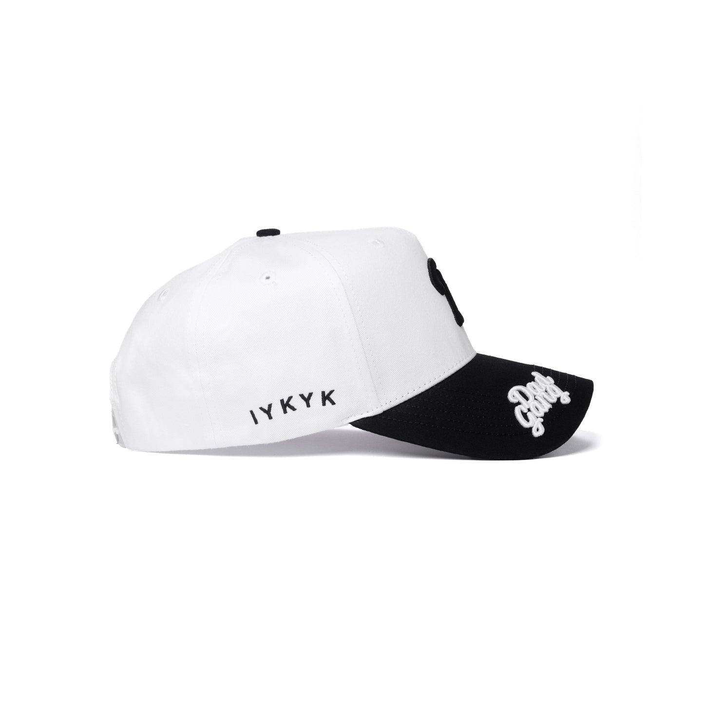 On The Brim - White/Black Logo
