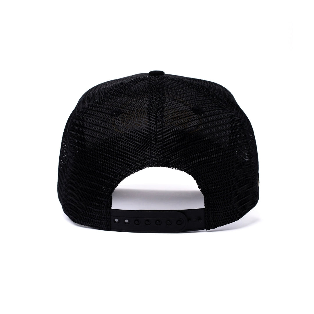 Run The Table Trucker - Antique Gold & Black
