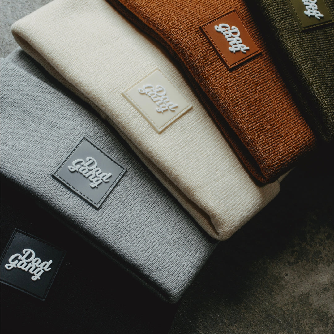 Dad Gang Logo Breanie - Gray