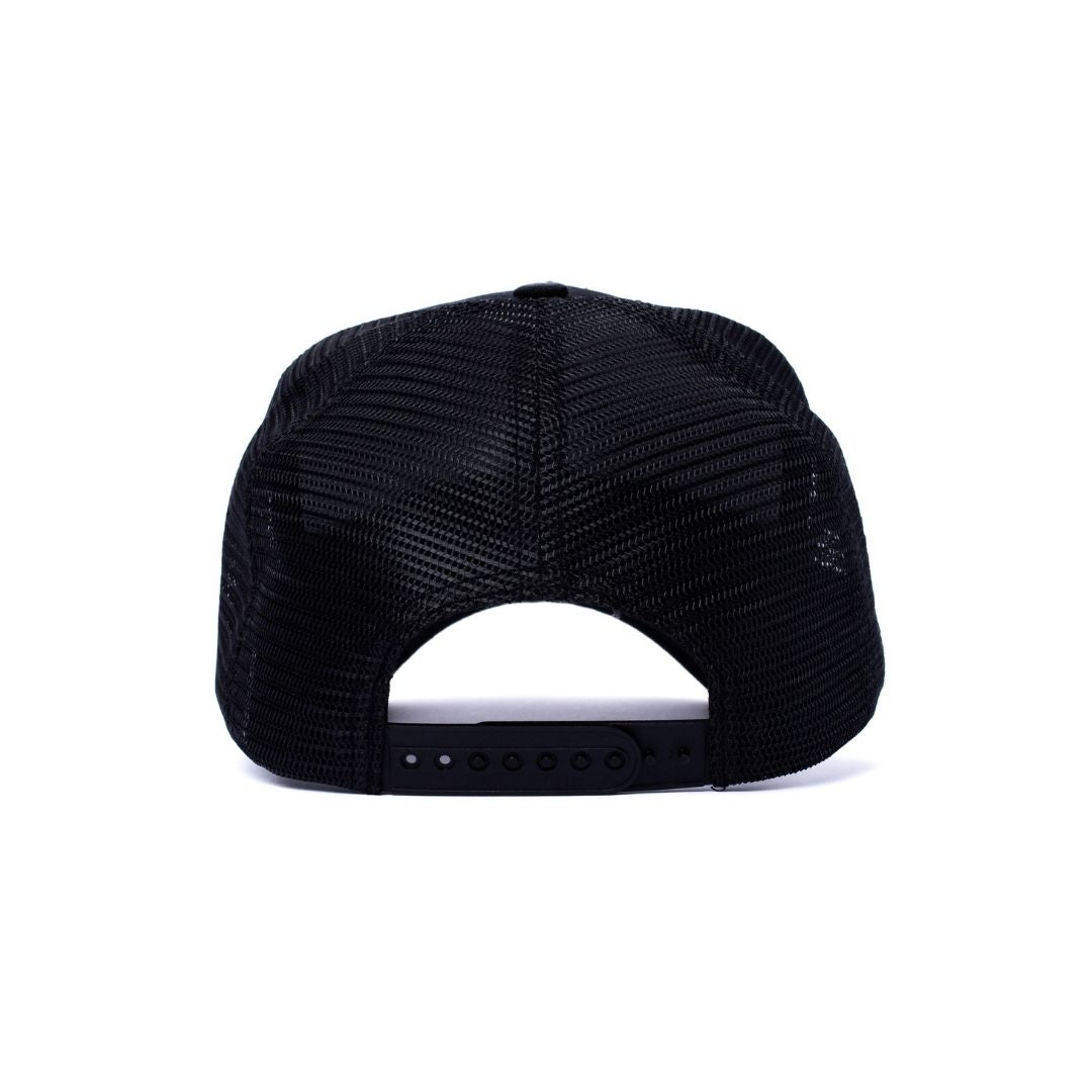 Leather Patch Trucker - Black/Brown