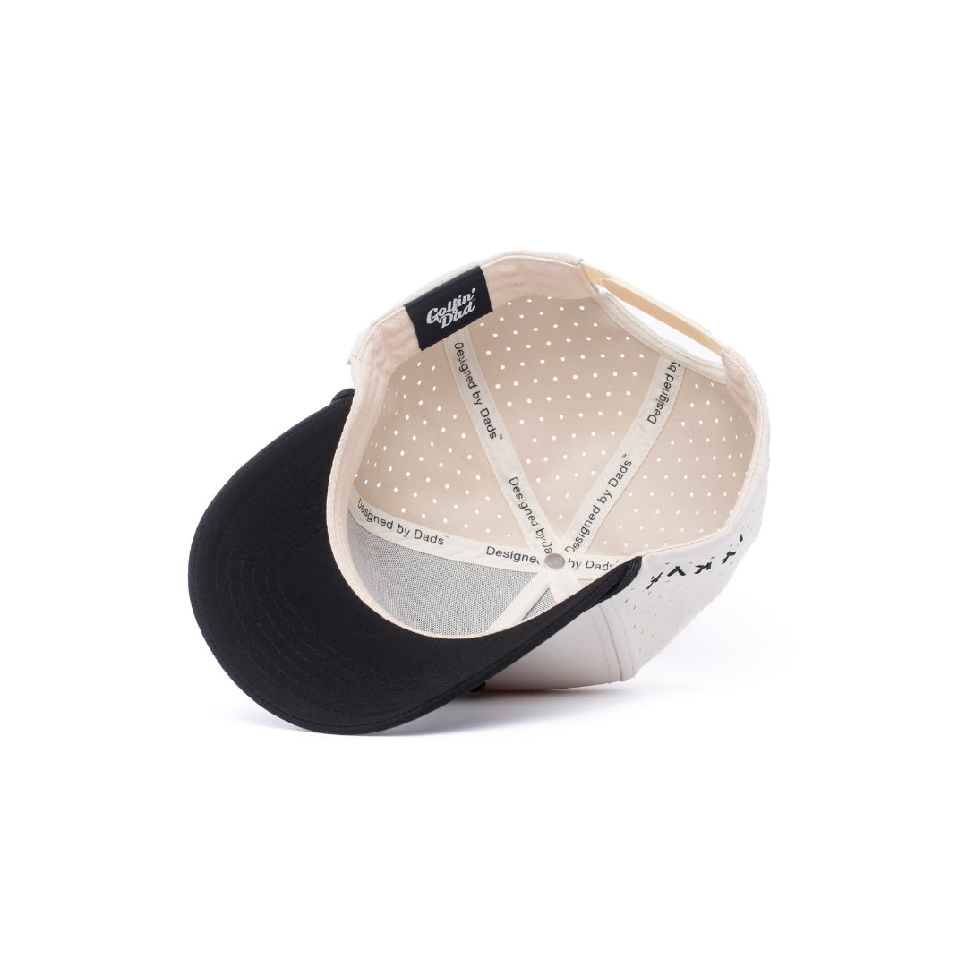 Golfin' Dad Hat - Cream/Black