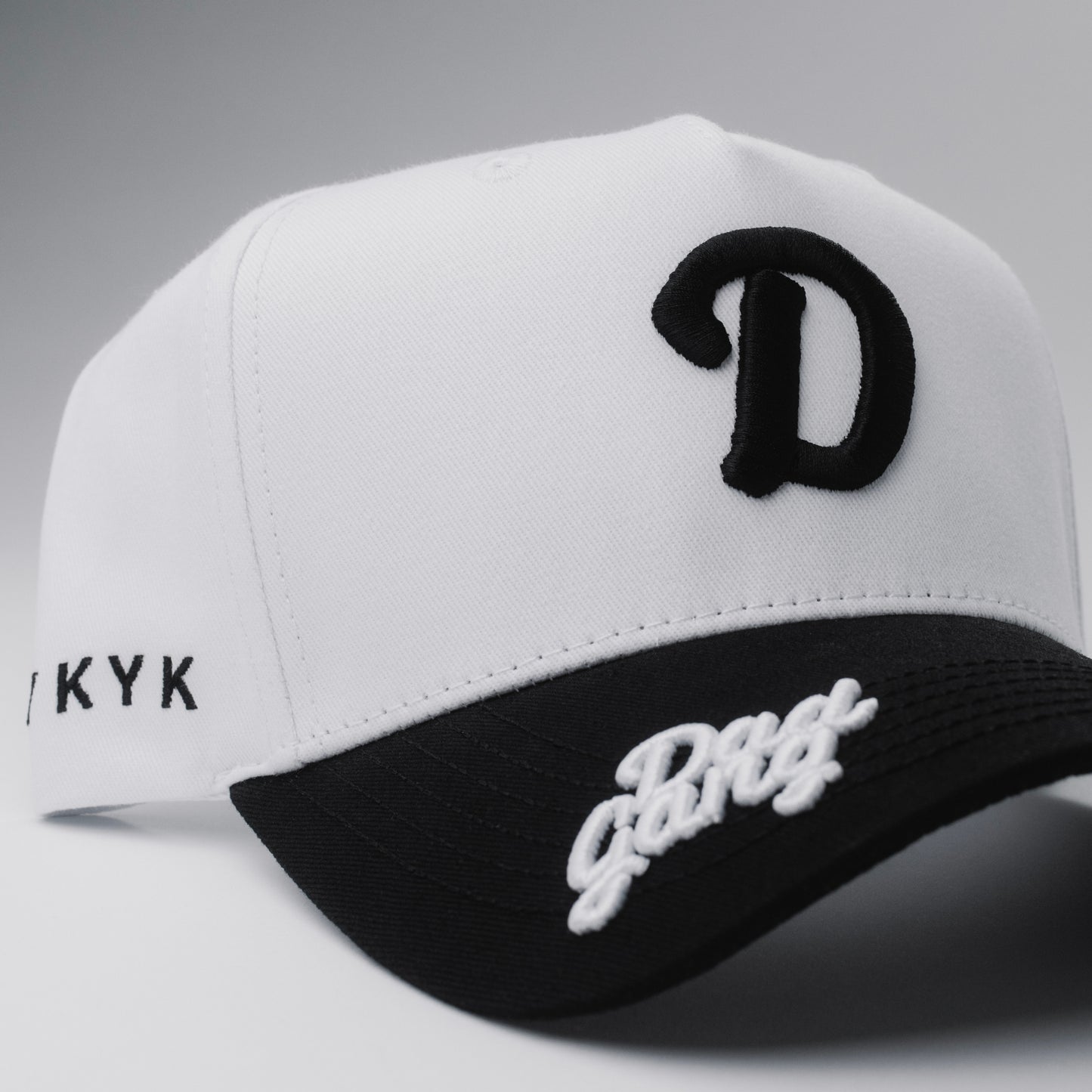 On The Brim - White/Black Logo