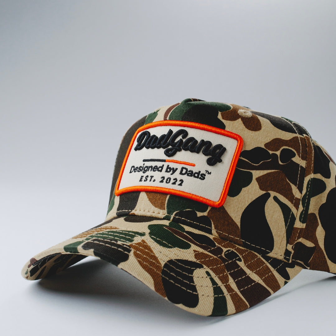 The Garage Hat - Duck Camo/Orange