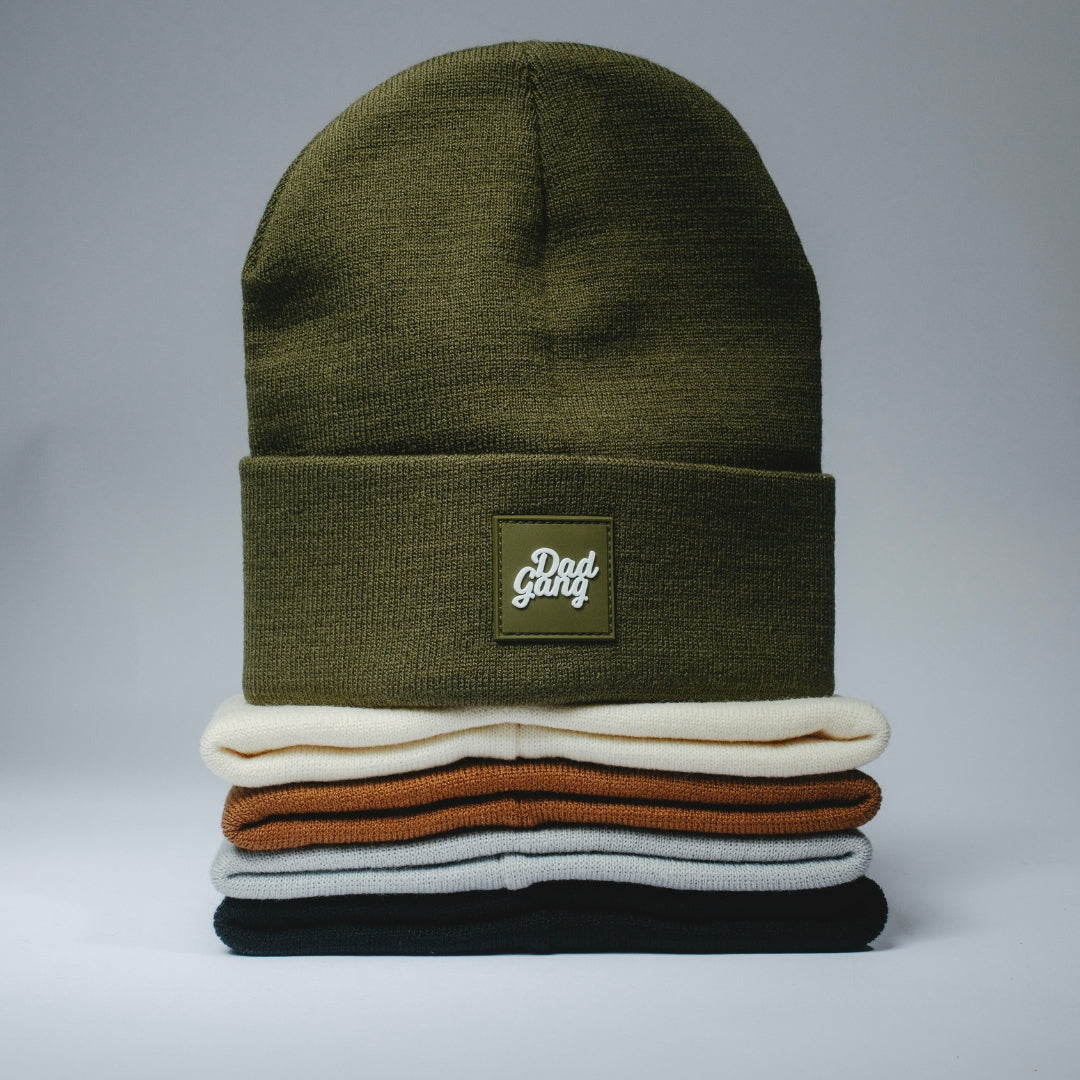 Dad Gang Logo Beanie - Olive