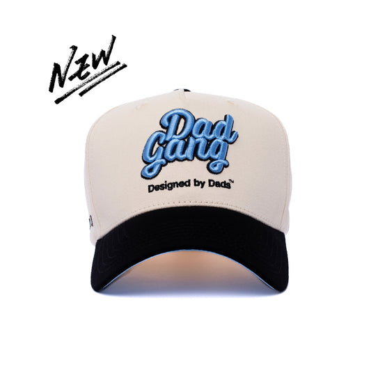 Dad Gang Logo Hat - Blue & Cream